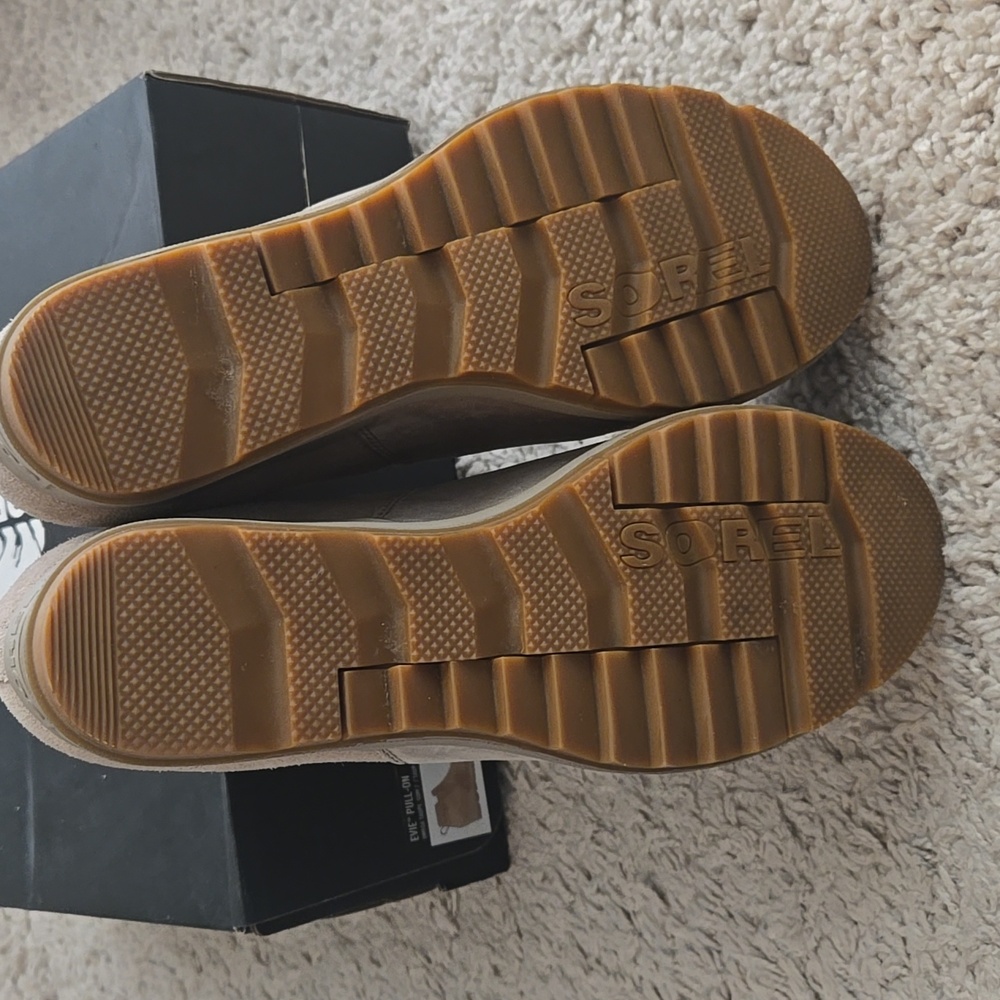 Sorel Taupe Pull-On Ankle Boots - Picture 6 of 8